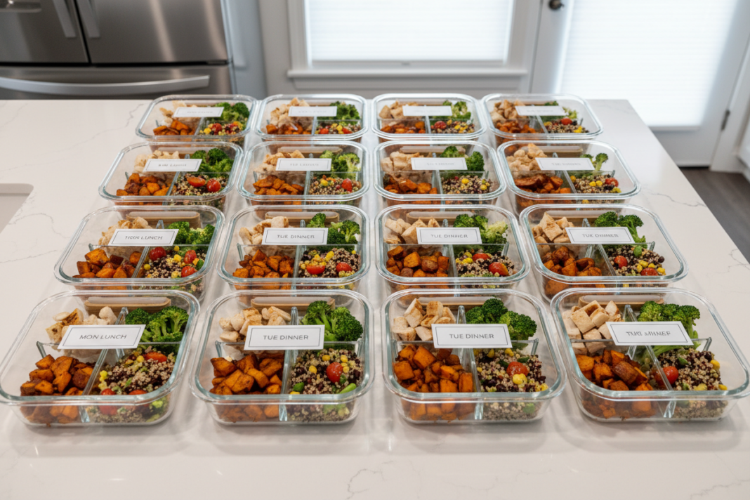 meal prepping for twins