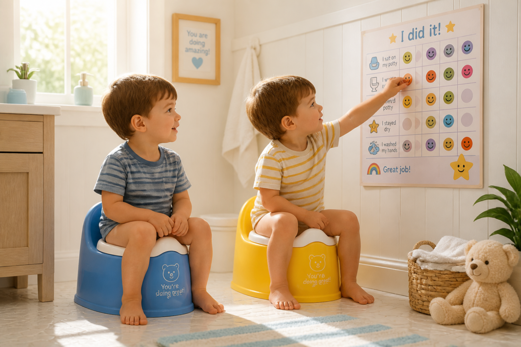 potty training twins tips