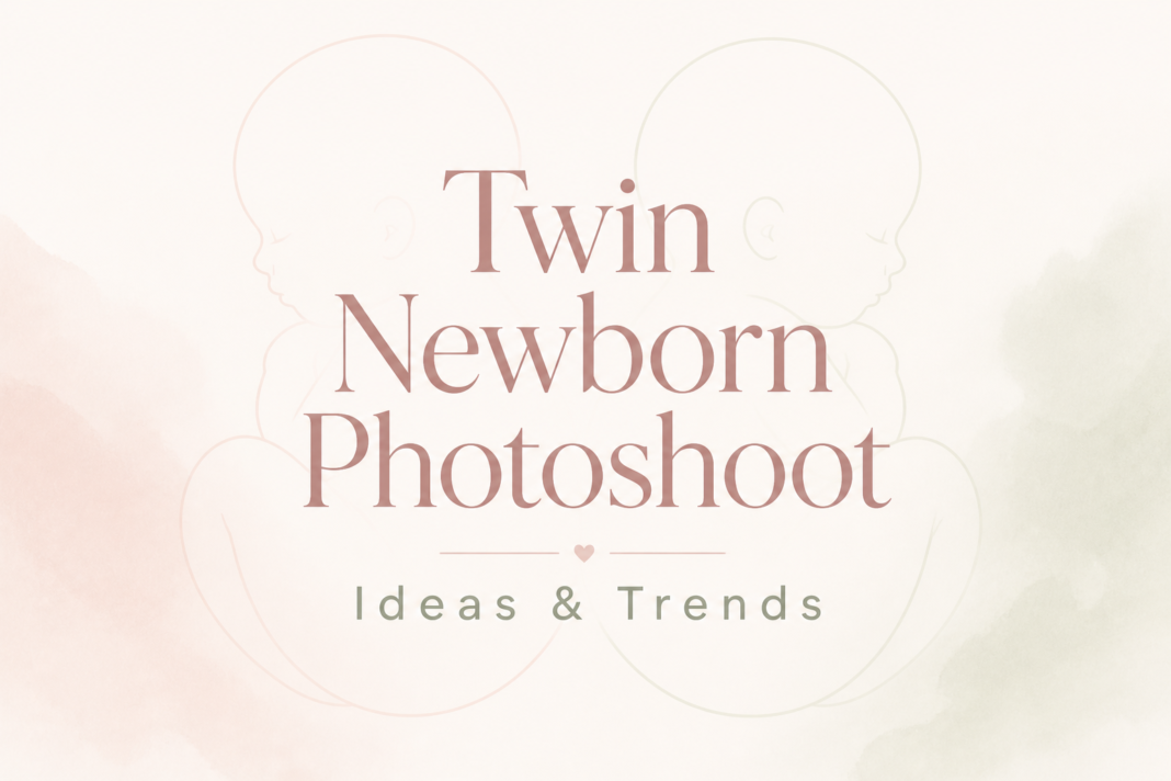 twin newborn photoshoot