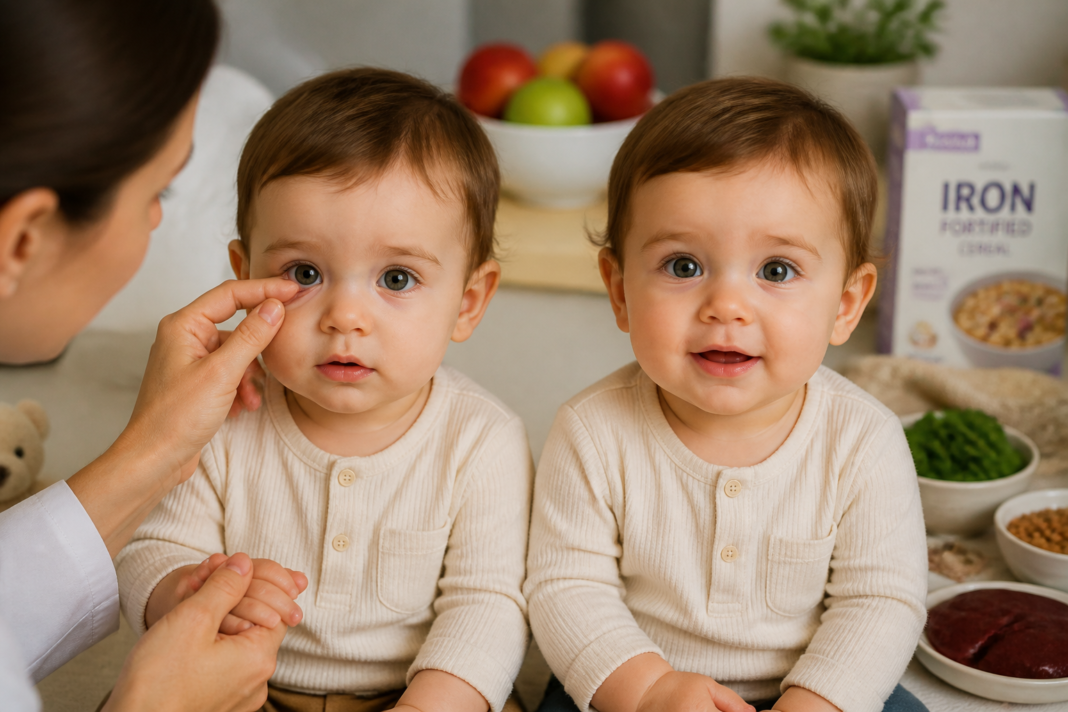 twins iron deficiency