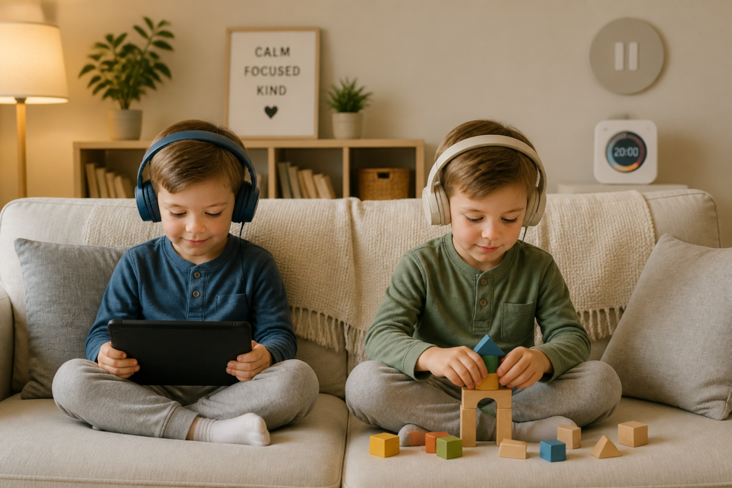 twins screen time management