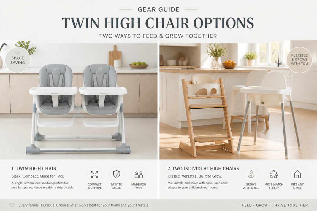 twin high chairs