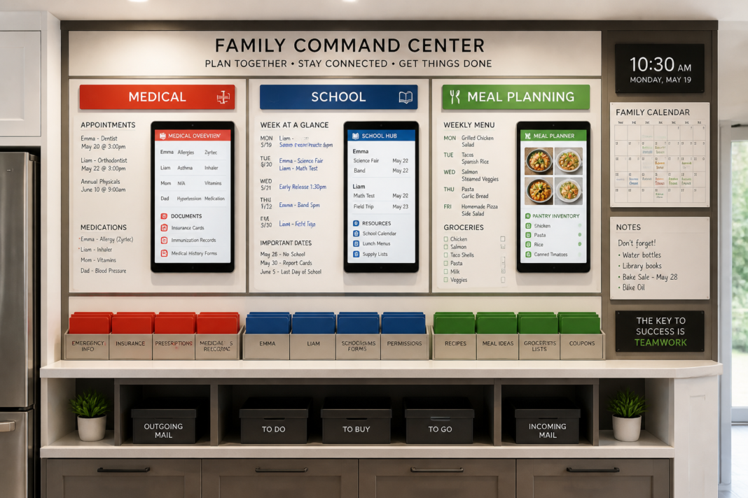 family command center twins